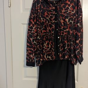 Blouse and skirt set